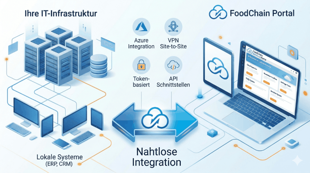 Ihre IT-Infrastruktur ↔ FoodChain Portal